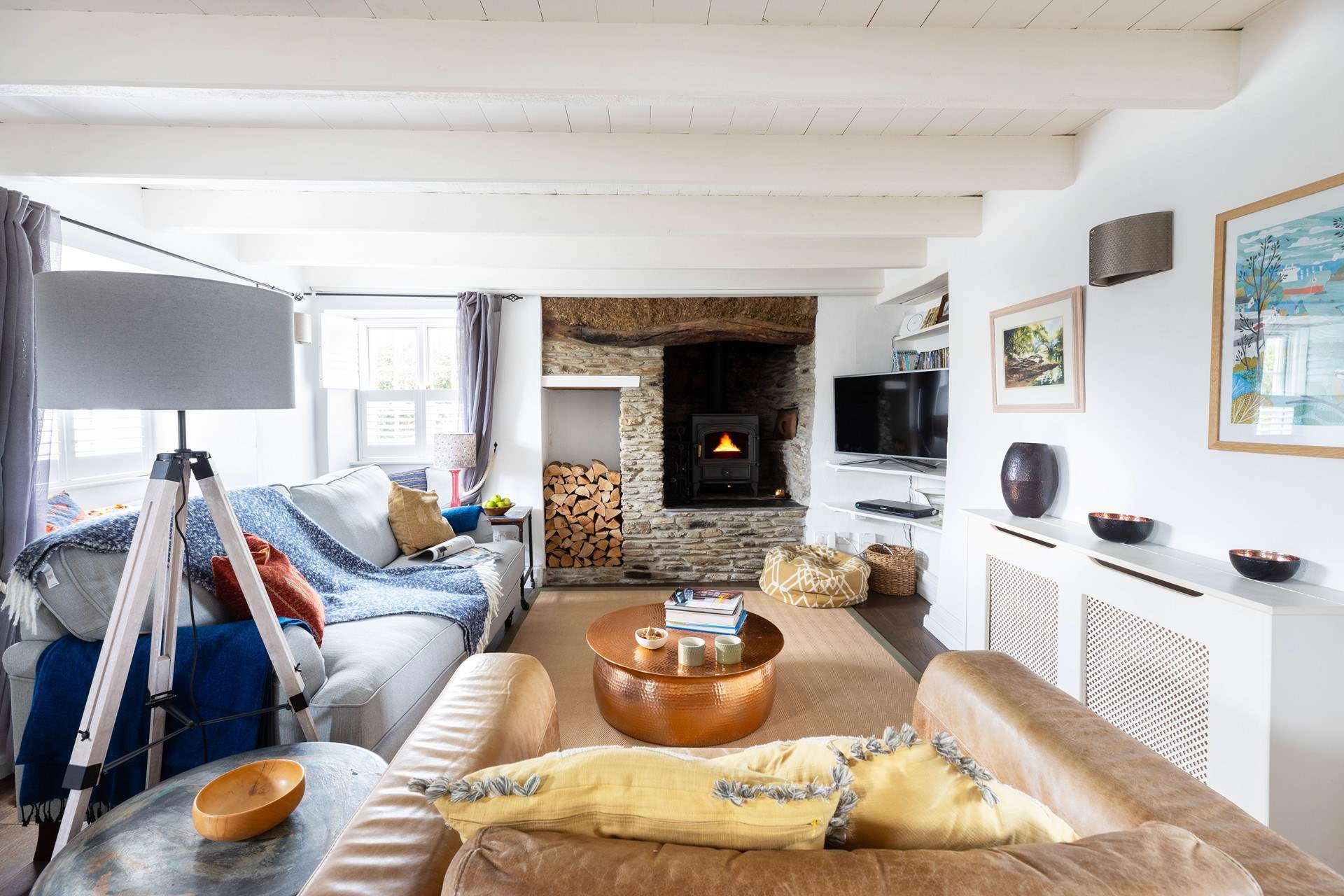 The gorgeous sitting/dining-room is the perfect place to relax after a day out exploring. 