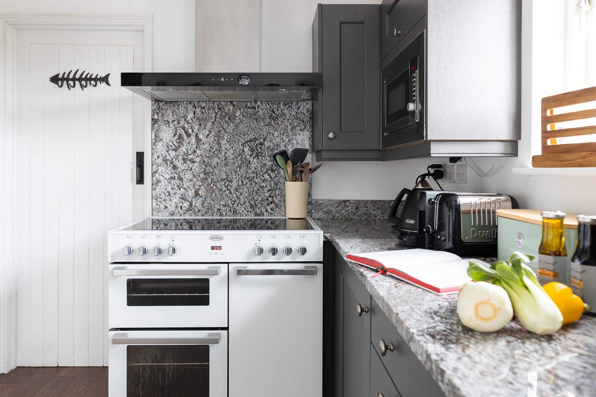 The well-equipped kitchen will have everything you need to cook up a holiday meal.