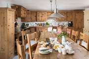 Plenty of space for all at this enormous farmhouse table.