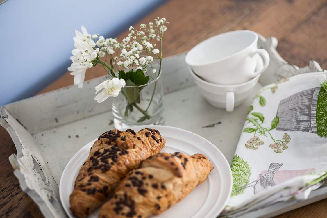 Croissants and coffee, what a treat!