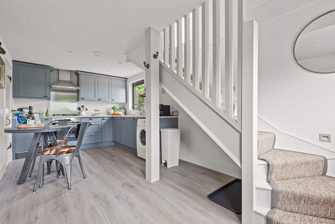 Welcome to the ground floor kitchen and dining space.