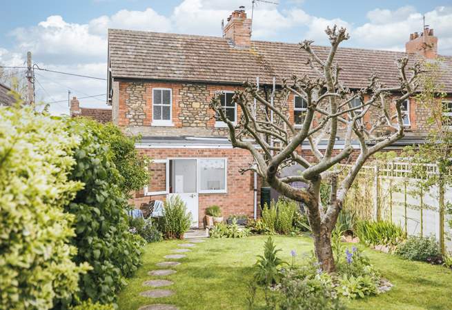 Looking back from the garden.