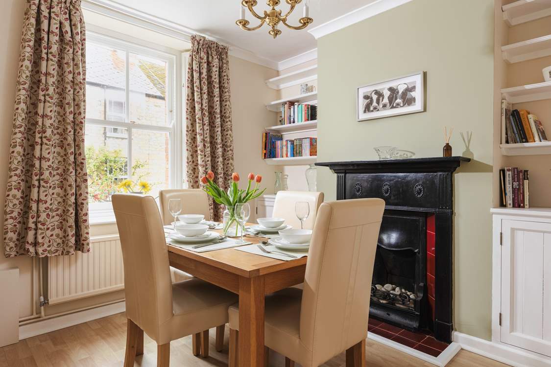 There is a separate dining-room to enjoy holiday meals in together.