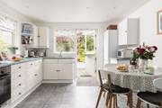 The kitchen is wonderfully light and spacious.
