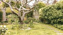 The garden was designed by a floral artist and boasts beautiful colours.