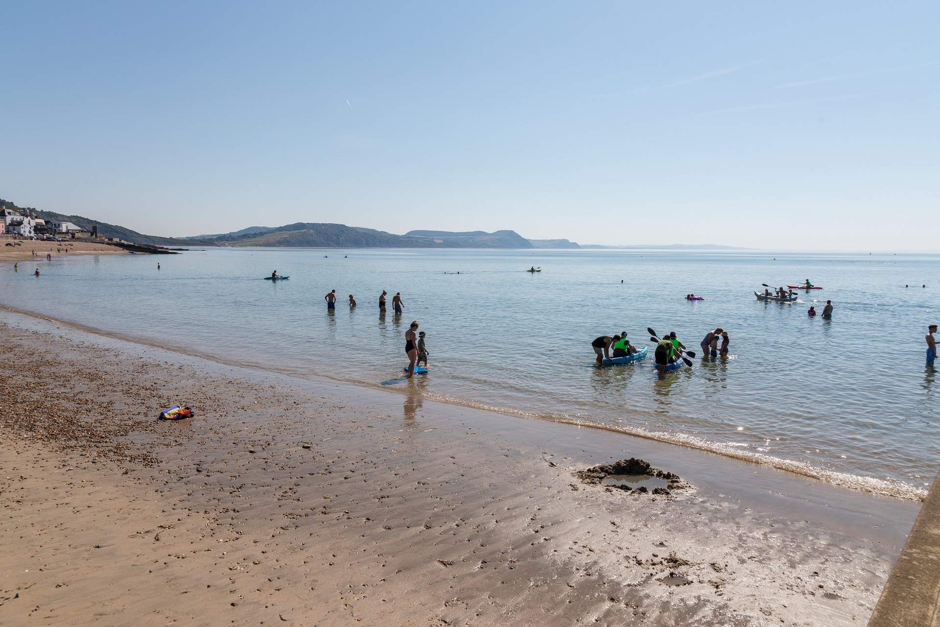 Lyme Regis beach is the perfect spot to dip sandy toes in the sea.