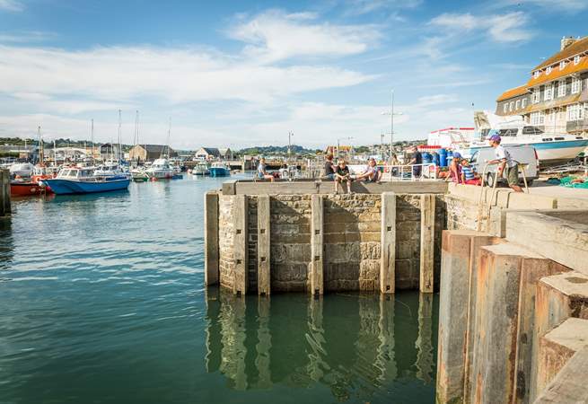 Enjoy fish and chips harbourside.