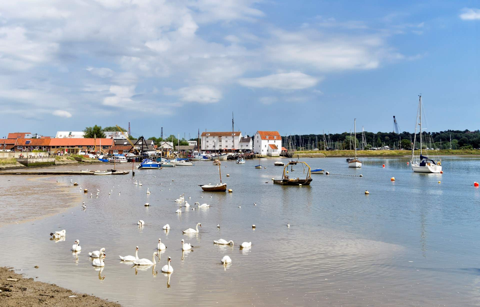 Enjoy a spot of sailing in Woodbridge.