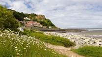 There are lots of places to rockpool on the coastline. 