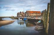 The stunning harbour at Blakeney, perfect for crabbing!