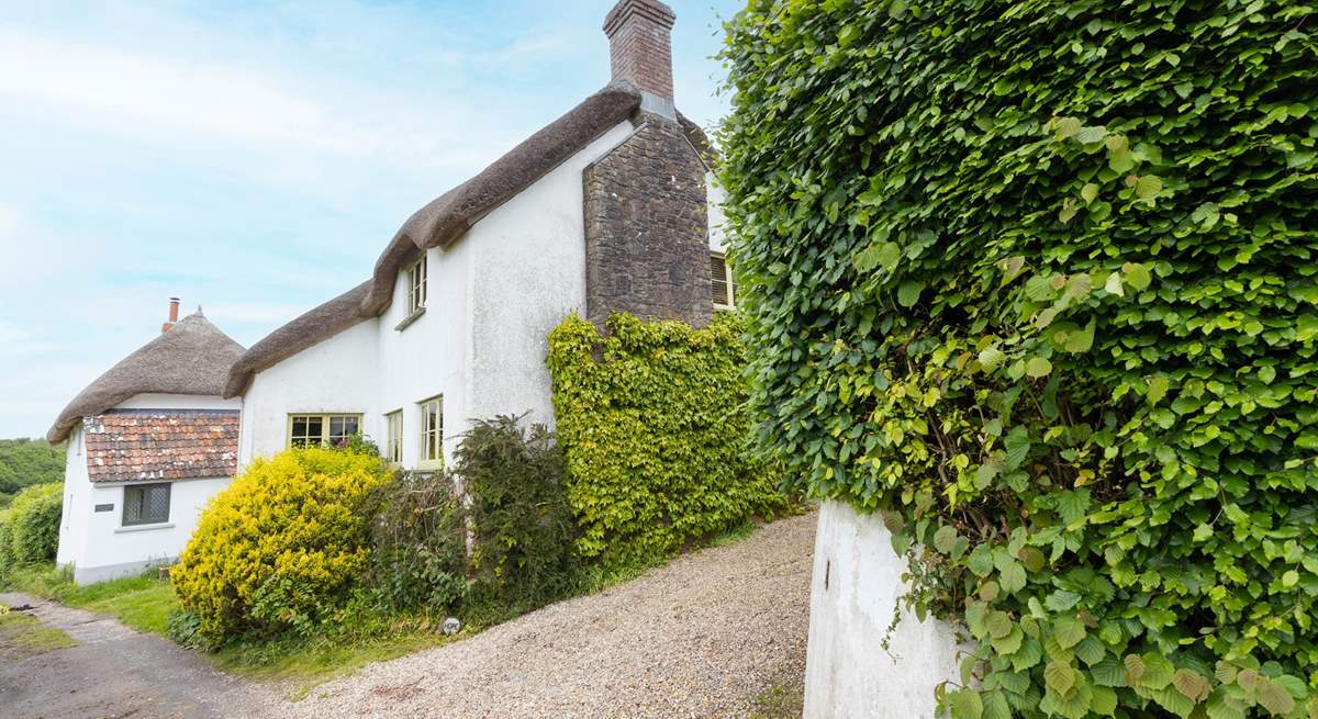 Arrive at the cottage and reverse into the parking bay (please note this access lane is not tarmac'd and the space is suited to two small cars or one medium car only). There is extra parking at the end of the track on the lane.