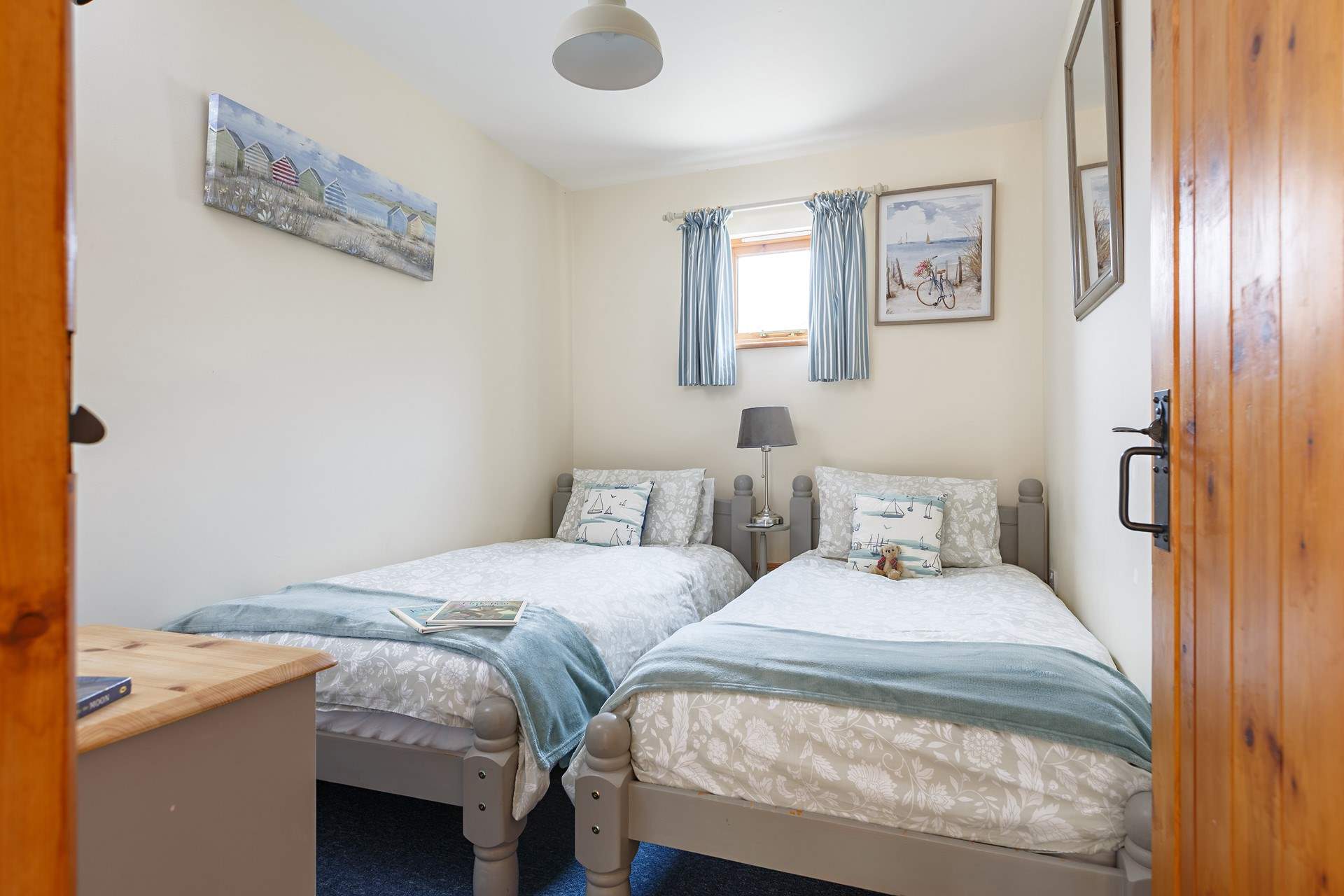 The twin bedroom, perfect for children.