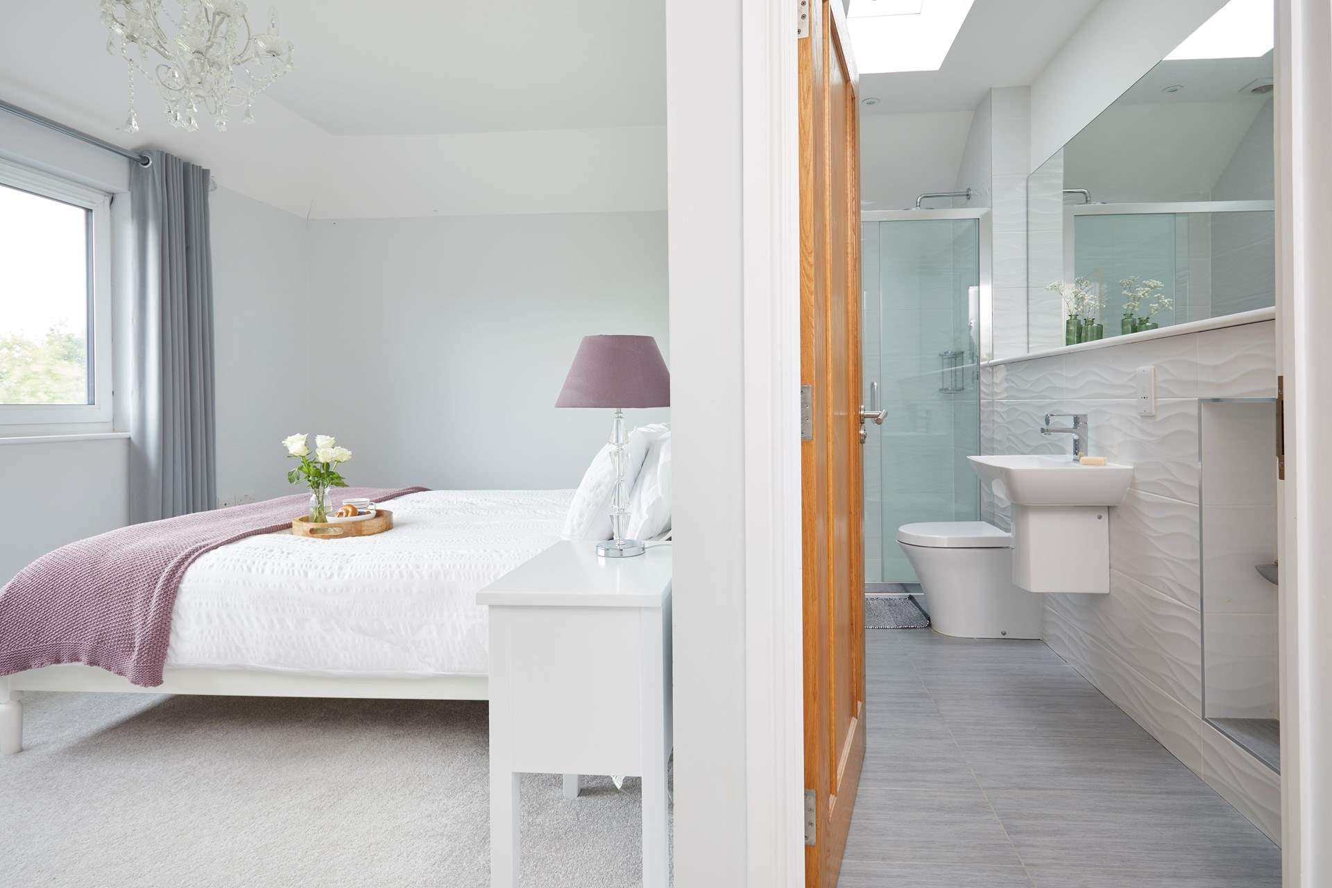 Bedroom one is beautifully decorated and has an en suite shower-room.