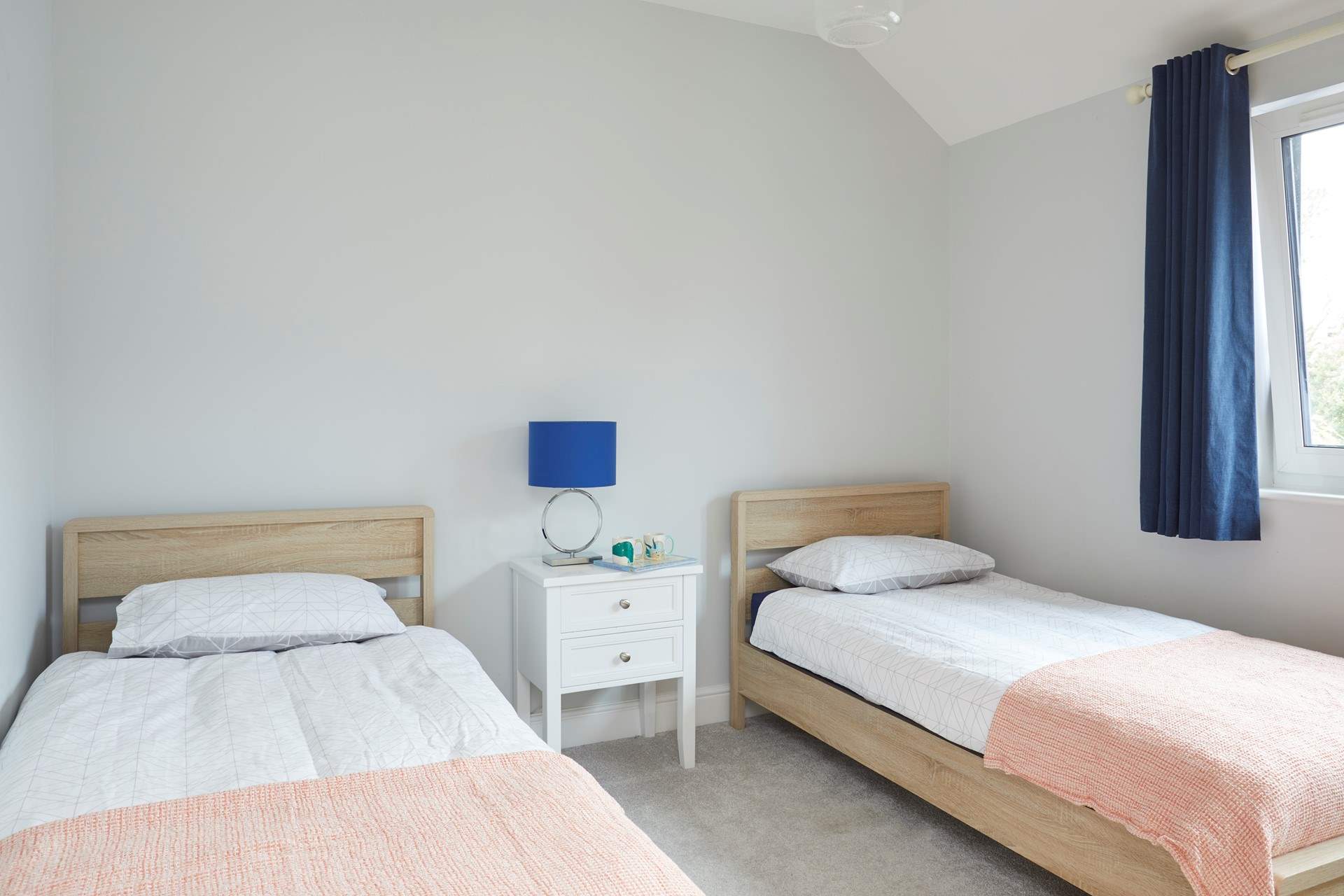 Bedroom two is a lovely twin room - great for kids.