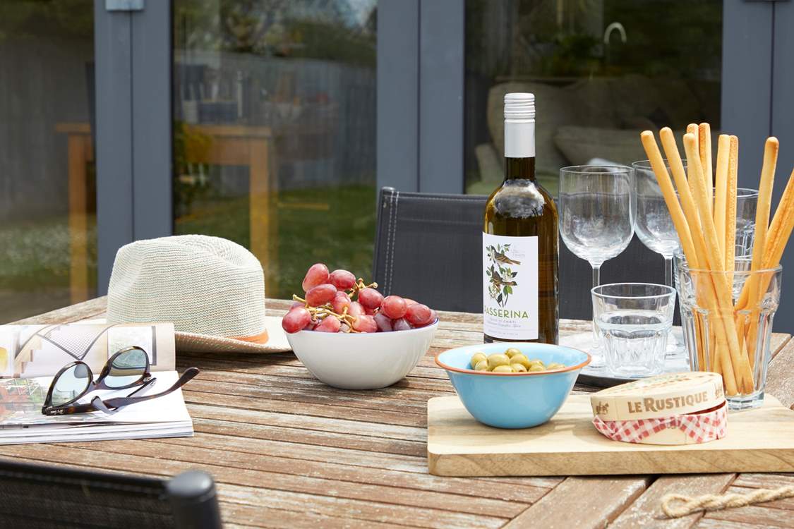 Dine in the garden on those balmy summer evenings.