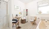 Spacious ground floor bathroom - there's a bath and a separate shower cubicle. - Thumbnail Image