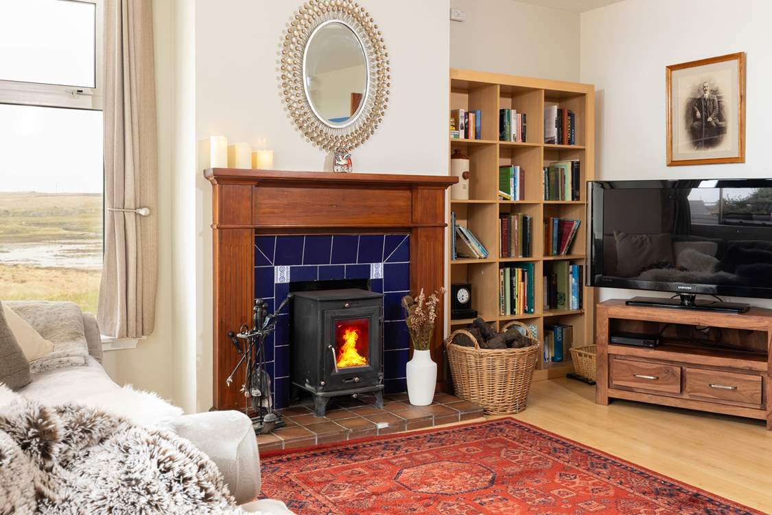 Cosy up by the peat fire.
