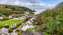 Take in the captivating views of Cwm yr Eglwys. (Valley of the Church). The sheltered, sandy cove is just a short stroll away. 