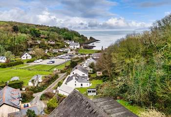 Take in the captivating views of Cwm yr Eglwys. (Valley of the Church). The sheltered, sandy cove is just a short stroll away. 