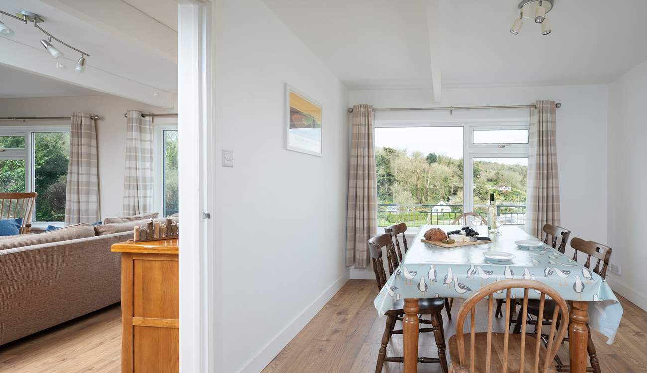 The large windows throughout the property draw the stunning views in. 