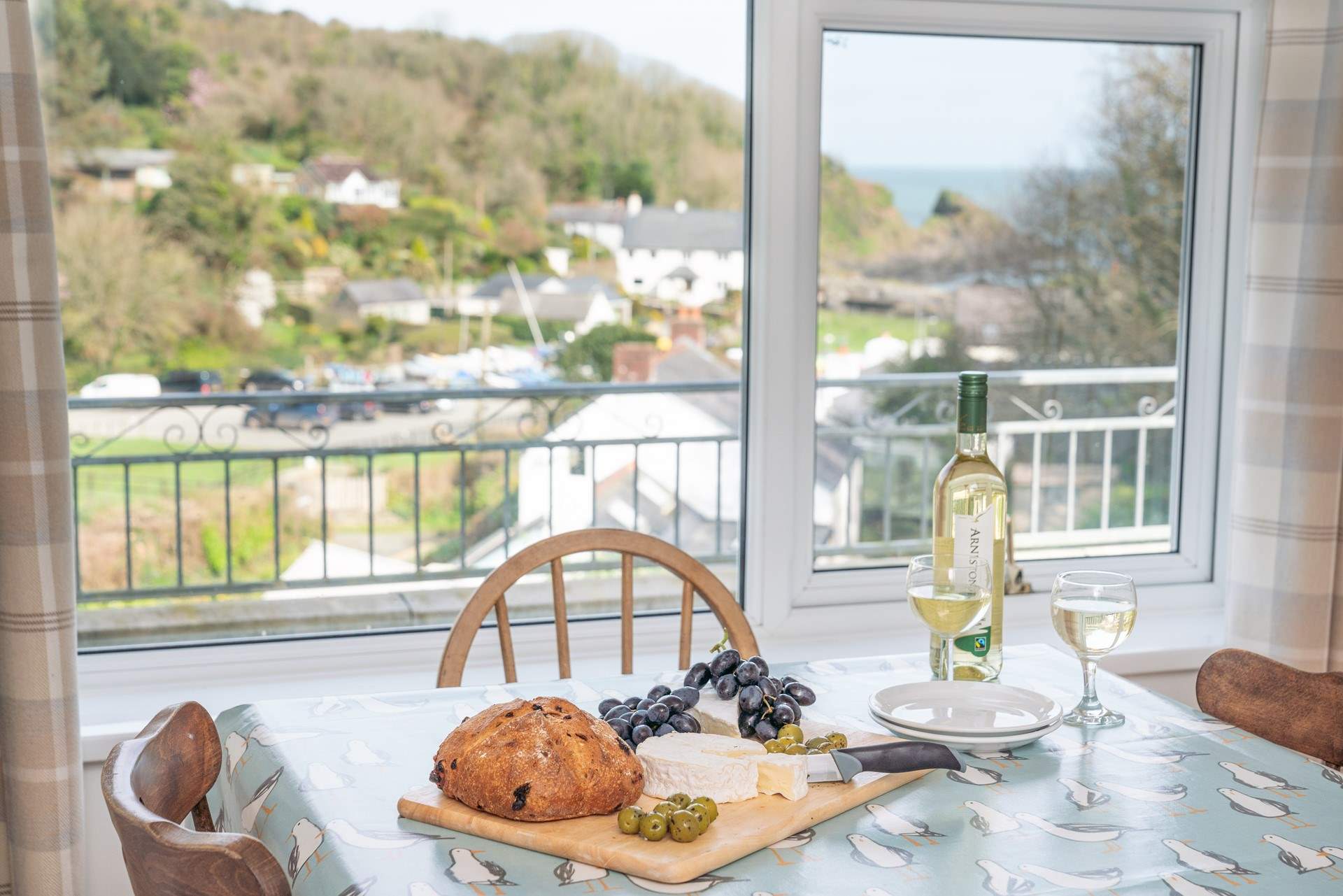 A table with a stunning view. 
