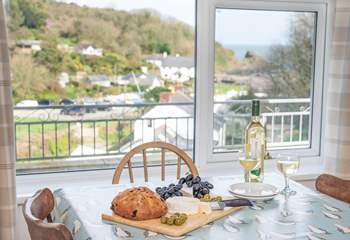 A table with a stunning view. 