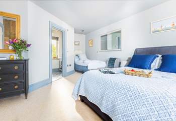 Bedroom one has an en suite bathroom.