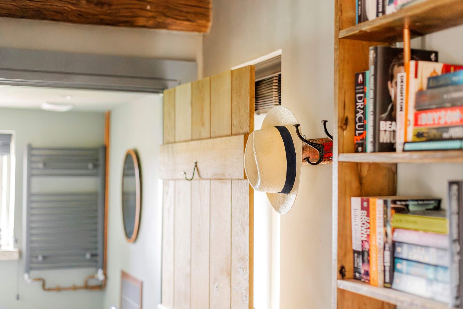 If you forget to pack your book there are plenty to borrow.