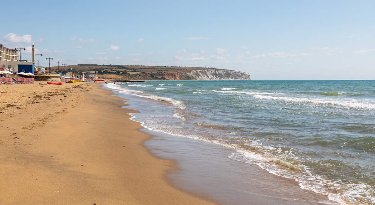 The golden sands at Sandown.