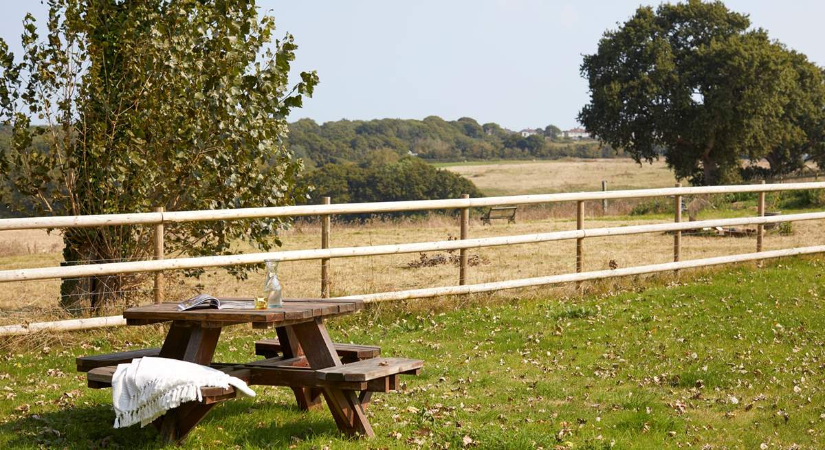 There are some pretty views of the surrounding countryside from the garden.