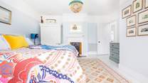 A bright and comfy bedroom.