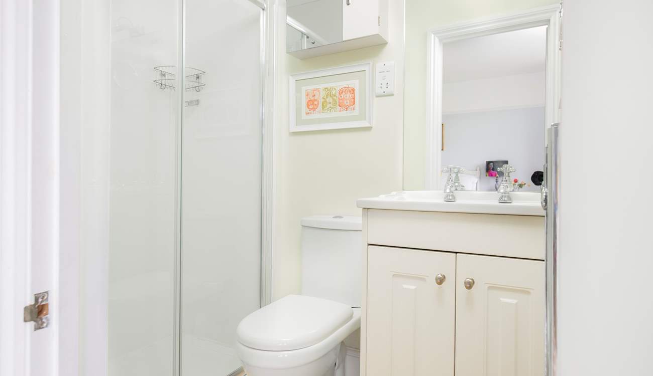 The en suite shower-room to the principal bedroom.