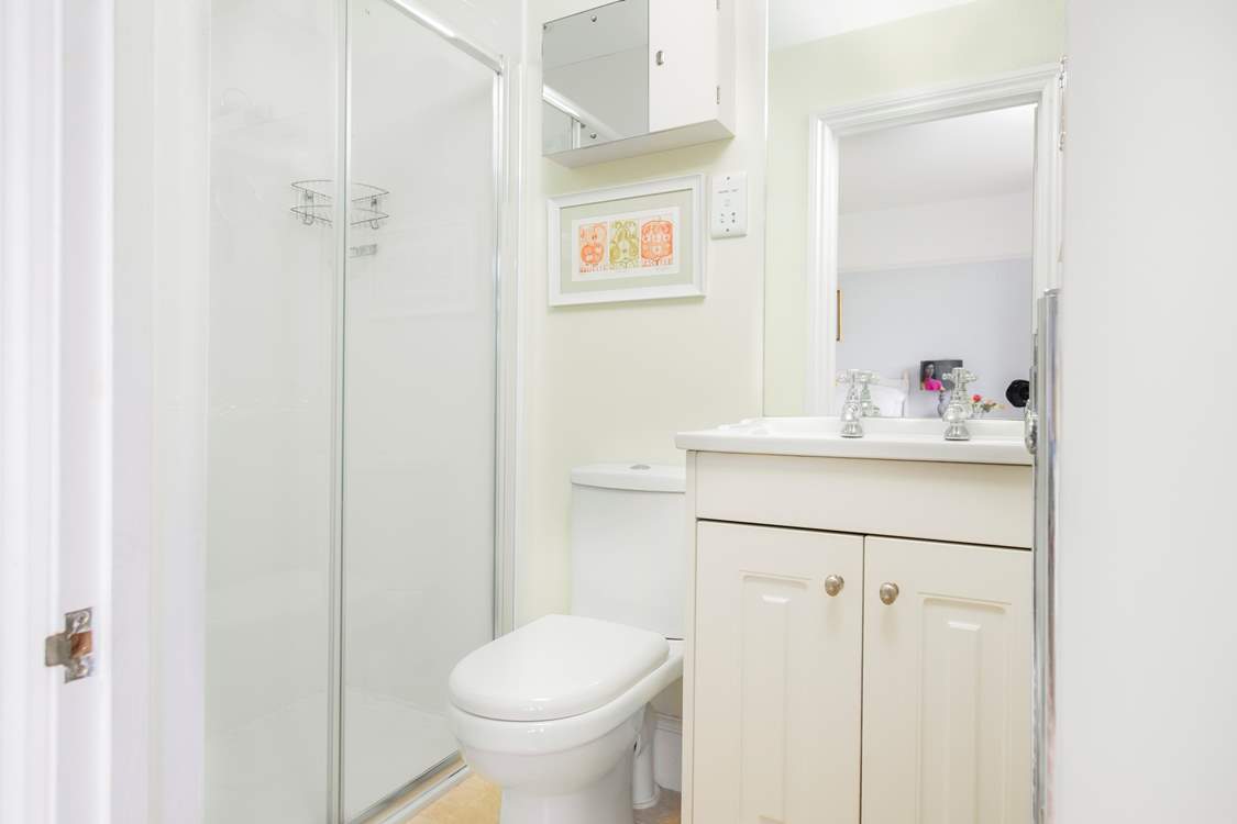 The en suite shower-room to the principal bedroom.