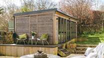 There are places to catch to sun throughout the day in all corners of the garden.
