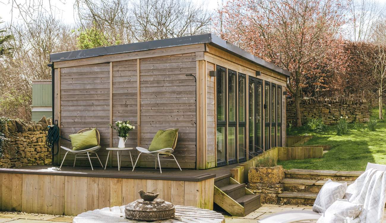 There are places to catch to sun throughout the day in all corners of the garden.