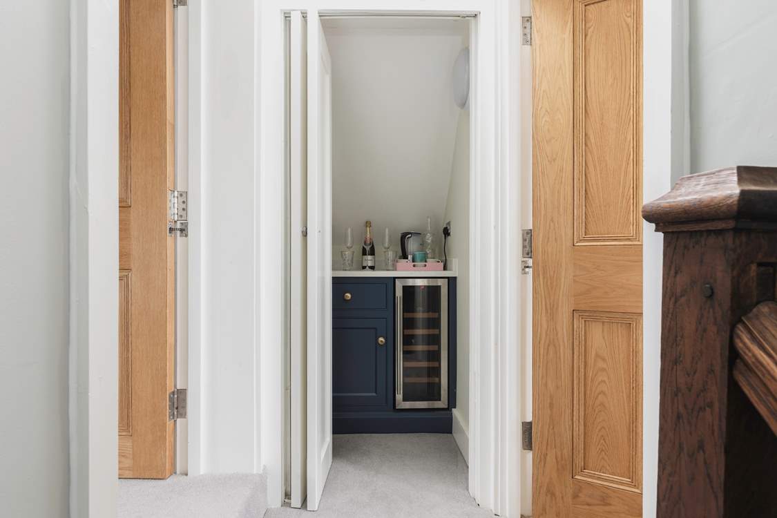 A super convenient drinks area is located between the bedrooms on the second floor, so you don't have to go far to top up your prosecco!