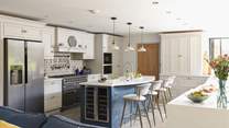 The beautiful kitchen is the centre-piece of the property.