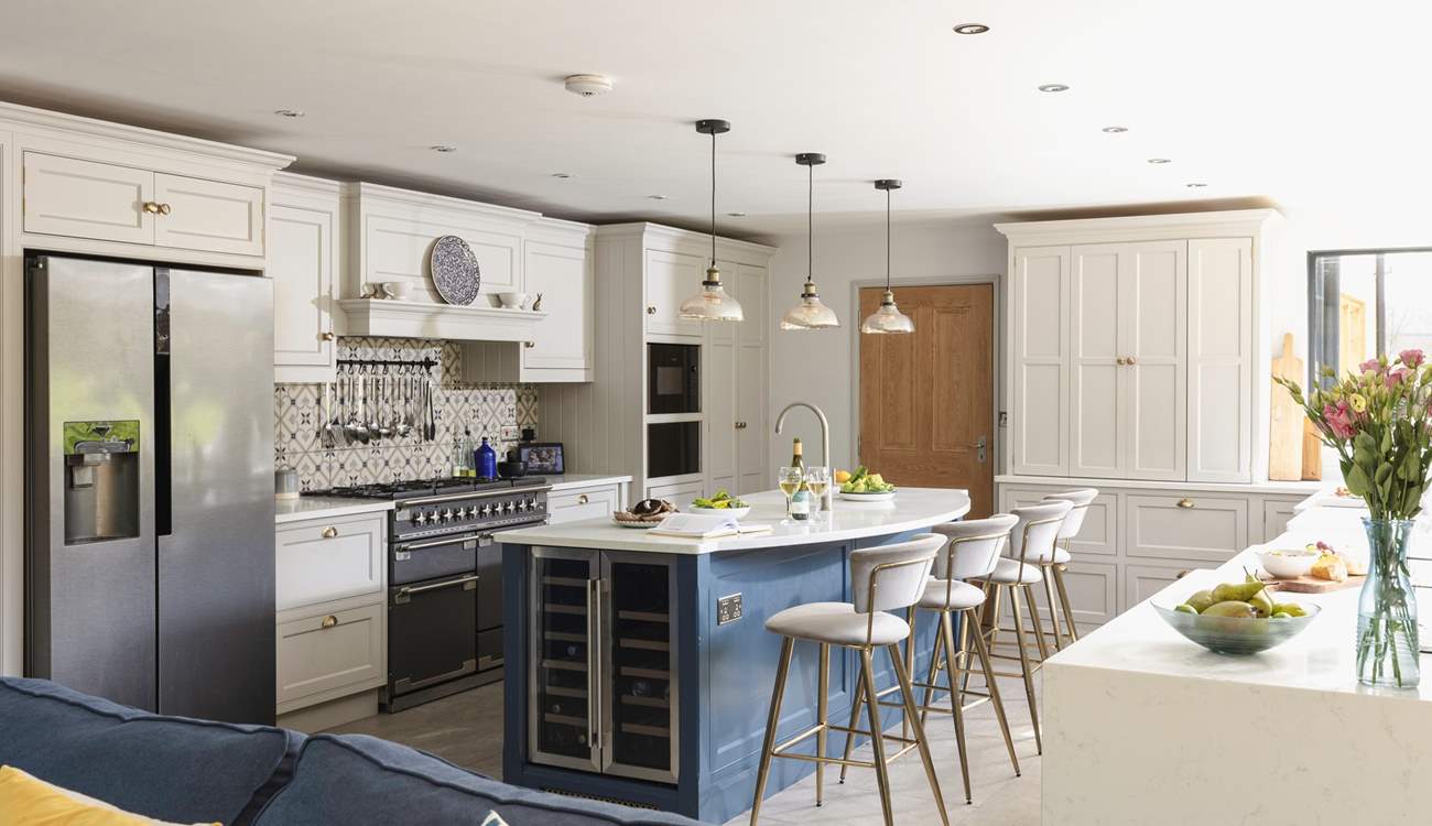 The beautiful kitchen is the centre-piece of the property.