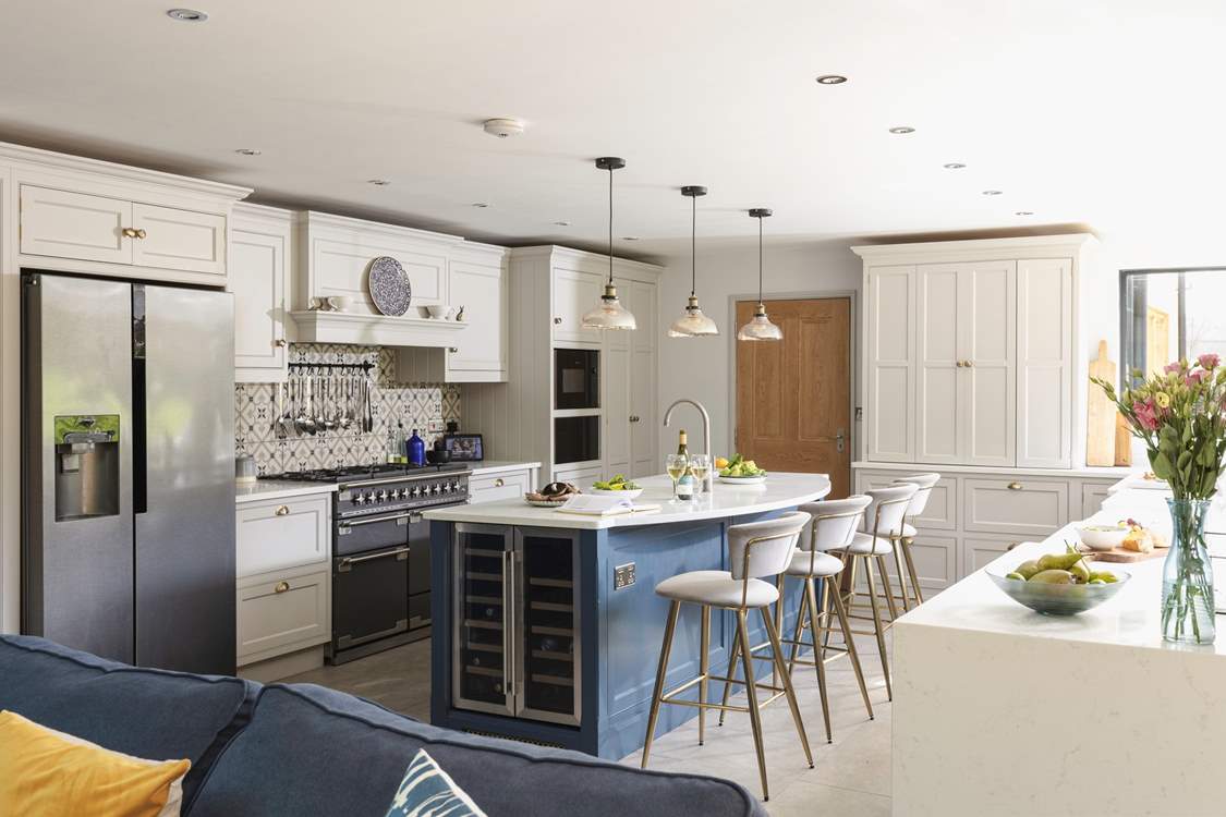The beautiful kitchen is the centre-piece of the property.