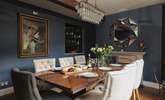 The elegant dining-room provides a touch of grandeur. - Thumbnail Image