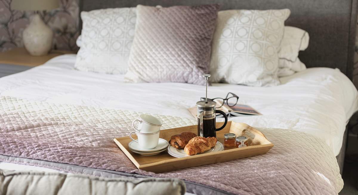  Treat yourself to breakfast in bed.