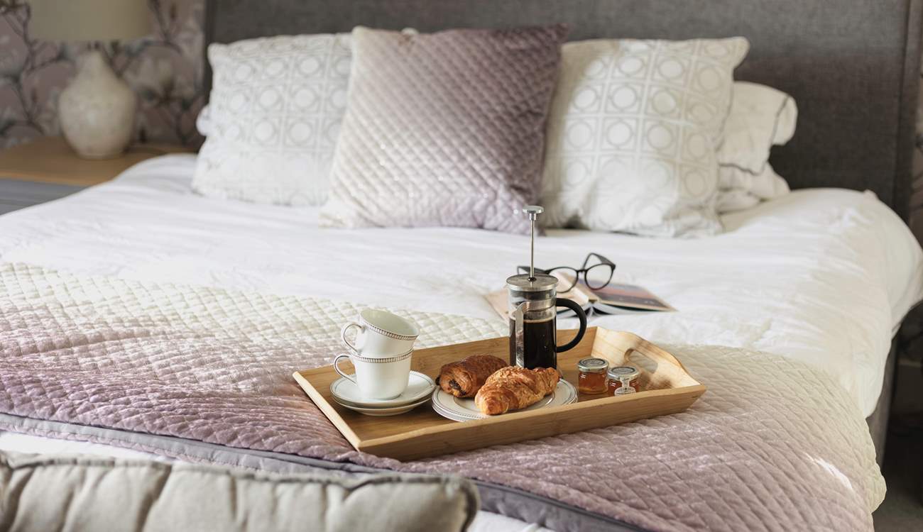  Treat yourself to breakfast in bed.