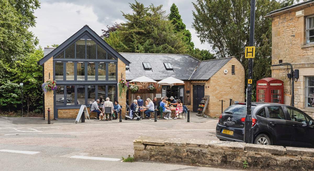 The popular cafe at Blockley serves delicious meals.