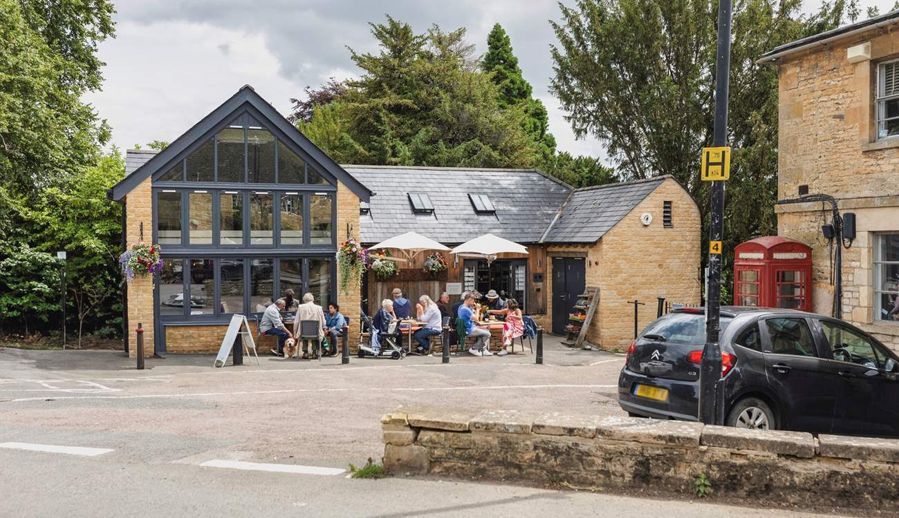 The popular cafe at Blockley serves delicious meals.