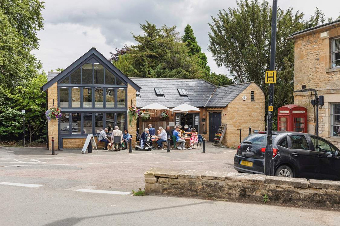 The popular cafe at Blockley serves delicious meals.