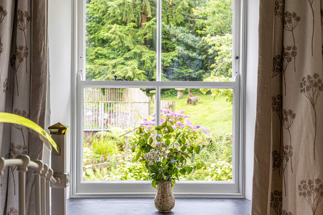 Beautiful views of the garden.