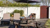 By day spend time in the sunshine, and later under the stars in the glow of the fire-pit. 