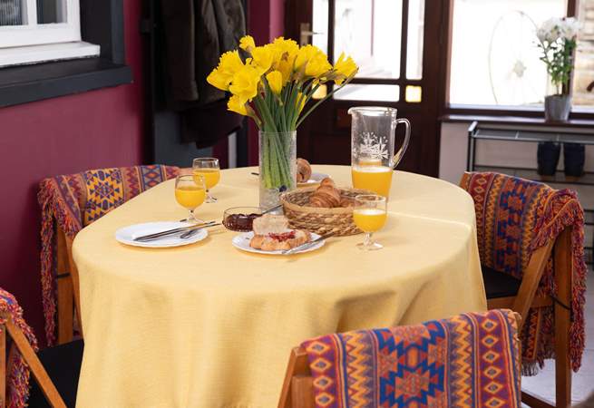 Leisurely holiday breakfasts await. 