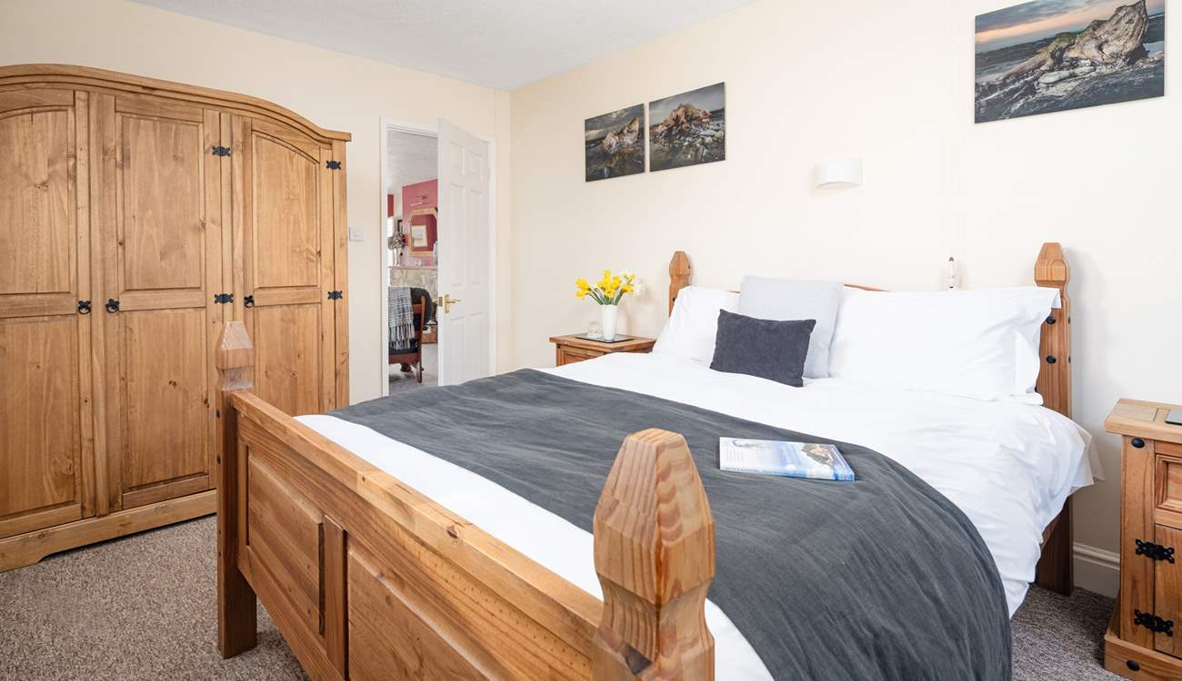 Comfortable beds promise a good night's sleep in the hushed bedrooms. 