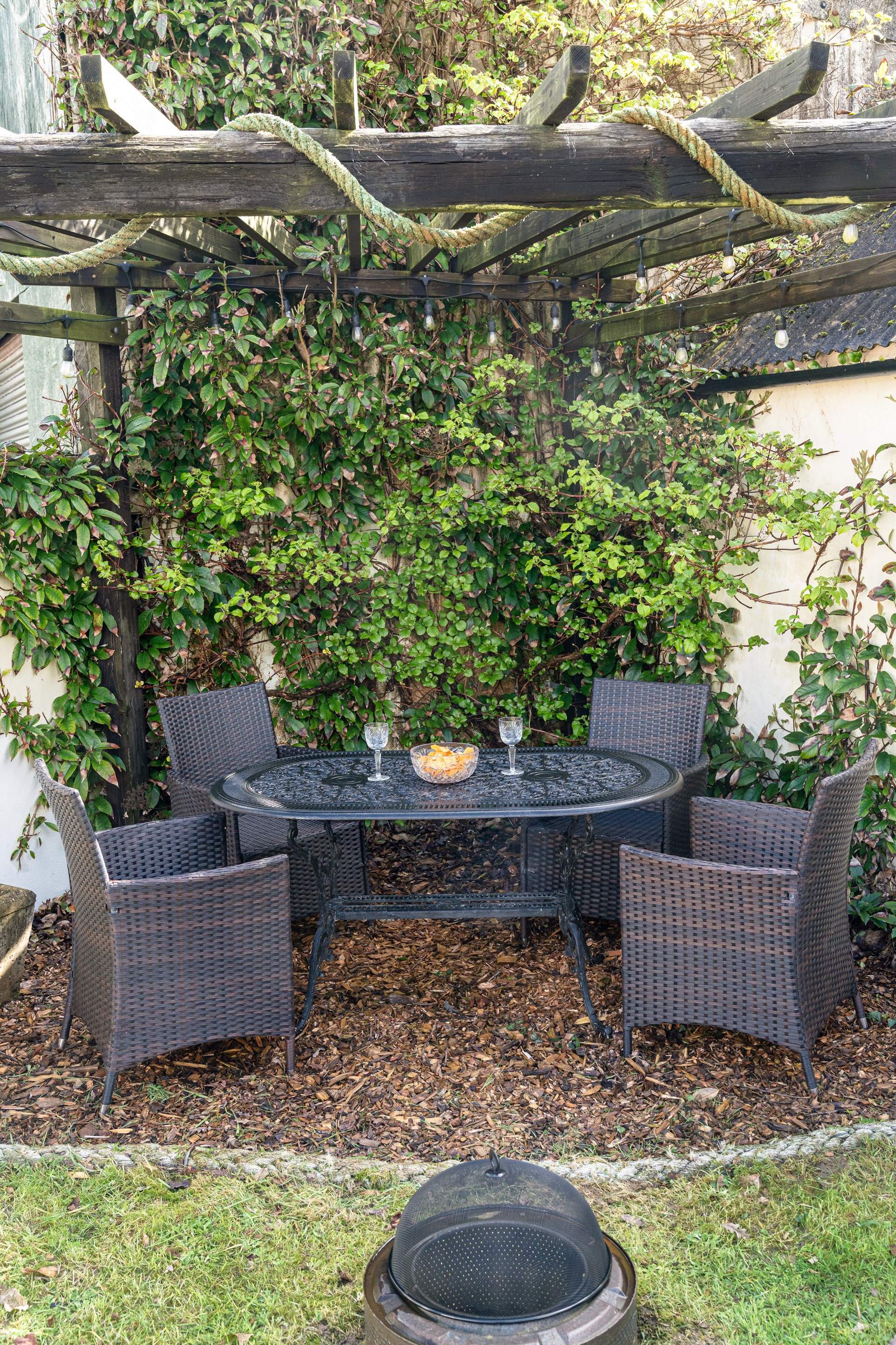 Blissful quiet corner in the garden.